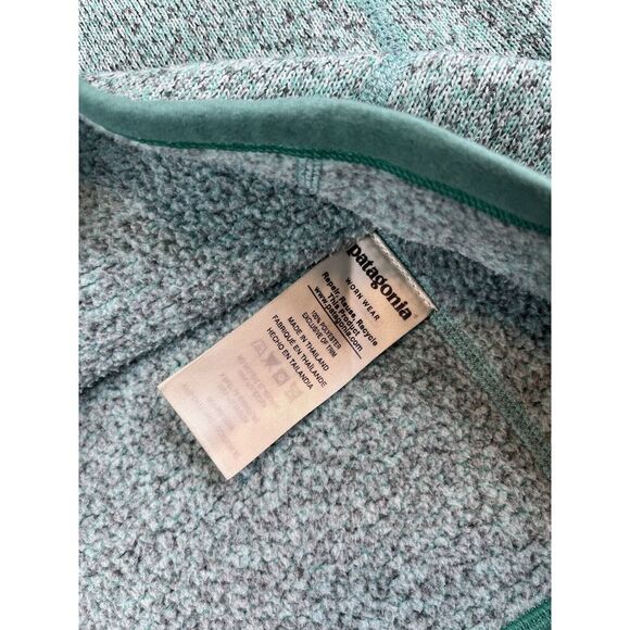 Patagonia Better Sweater Womens (XS) Teal Fleece Quarter 1/4 Zip Pullover Jacket - Picture 7 of 8